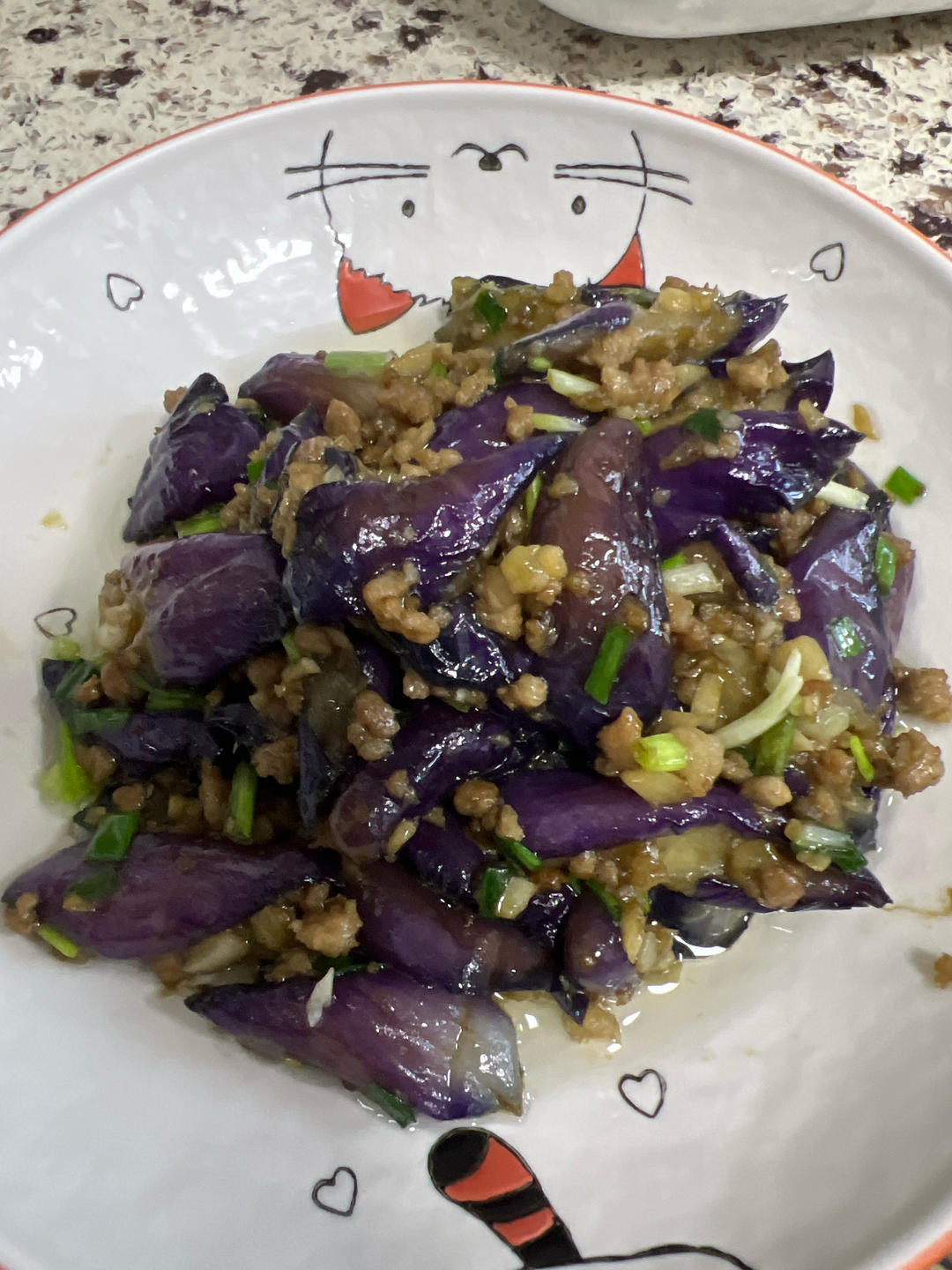 不油炸不变色不加水肉沫茄子