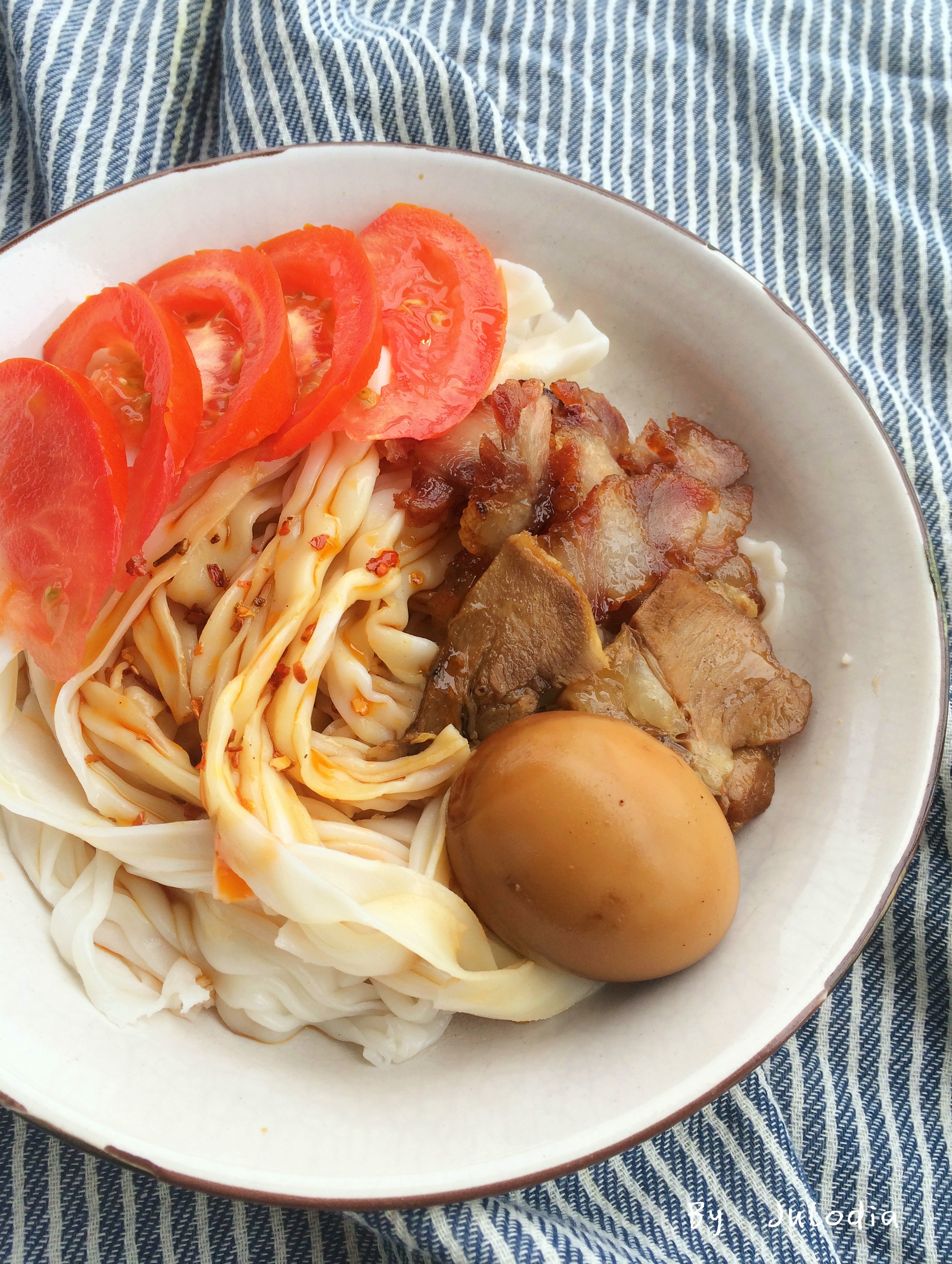 早餐的家常拌粉