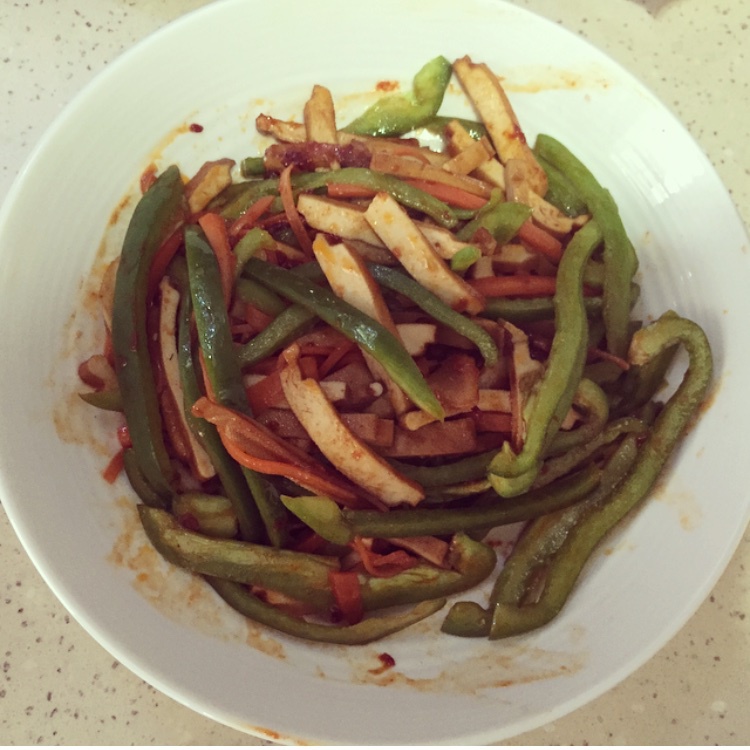 青椒豆腐干