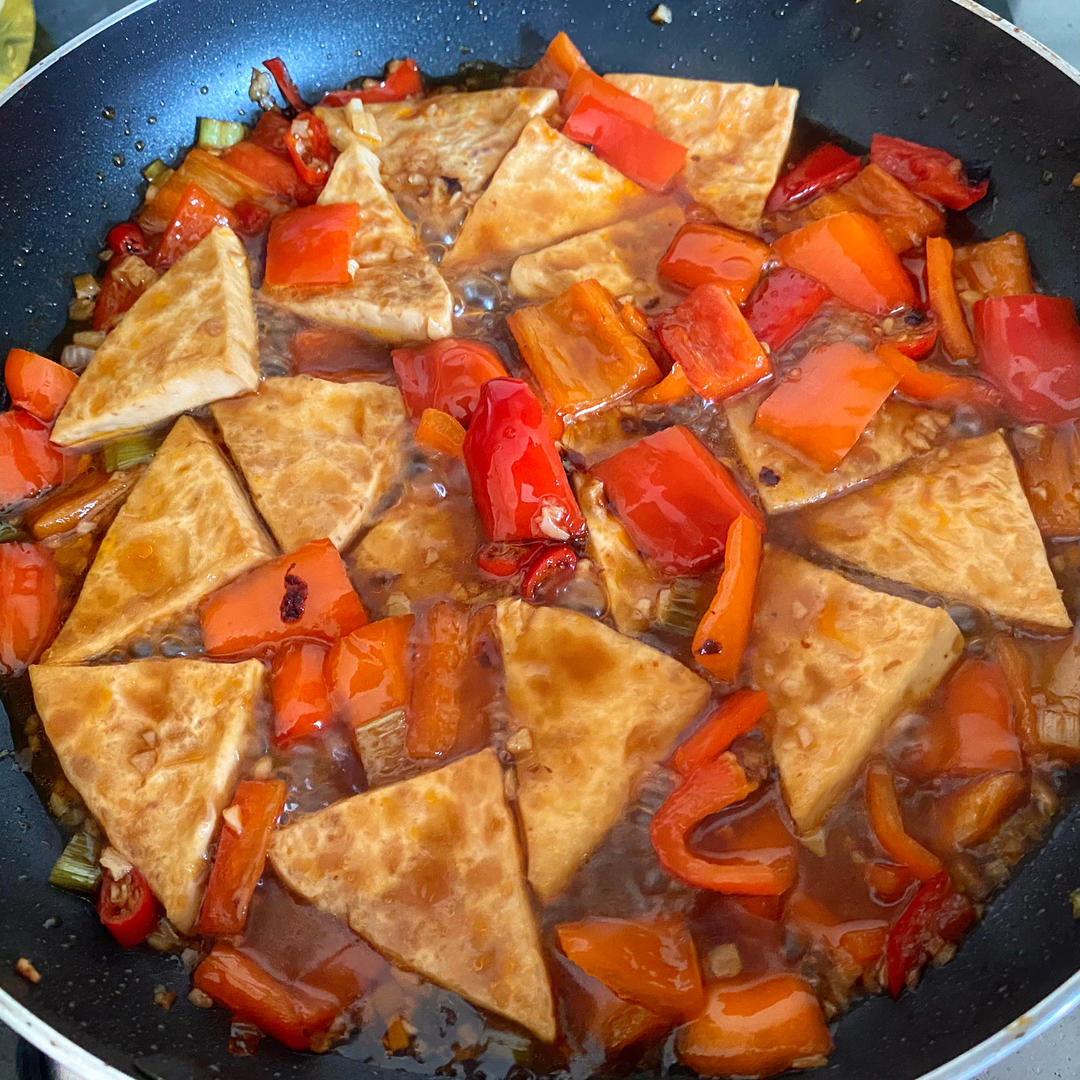 焖煎豆腐