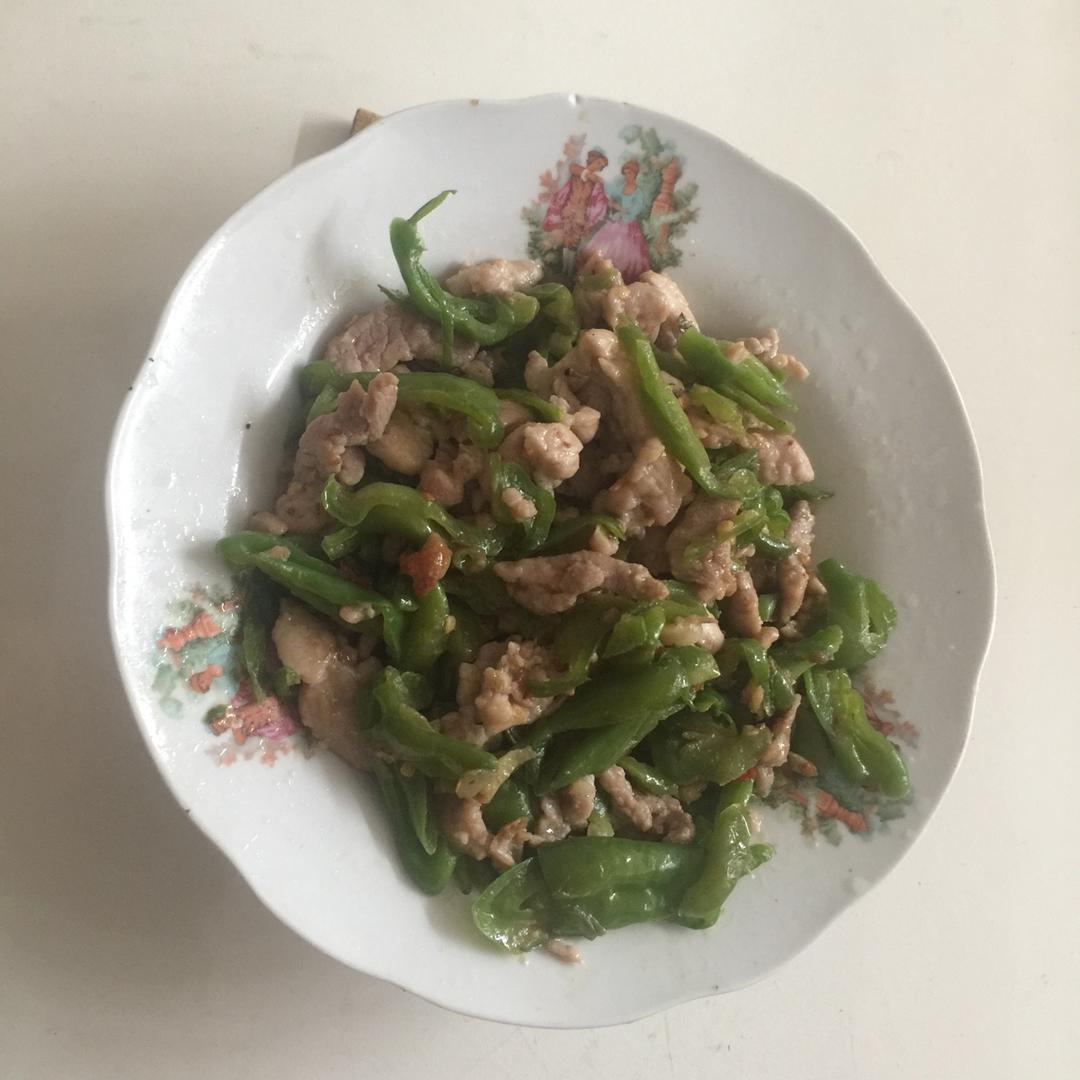 青椒炒肉丝