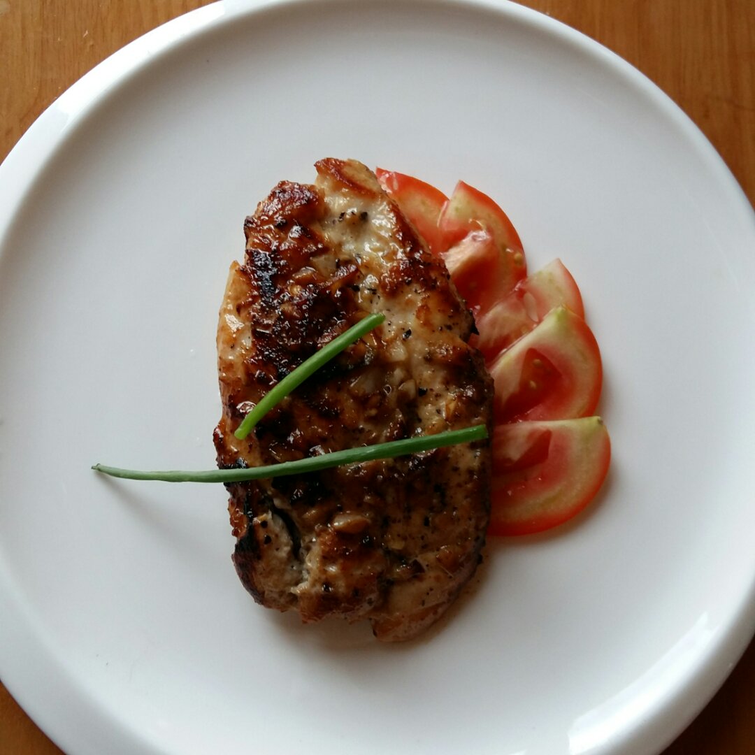 酷炫屌炸天好吃的煎鸡胸肉（香蒜蜂蜜煎鸡胸肉）