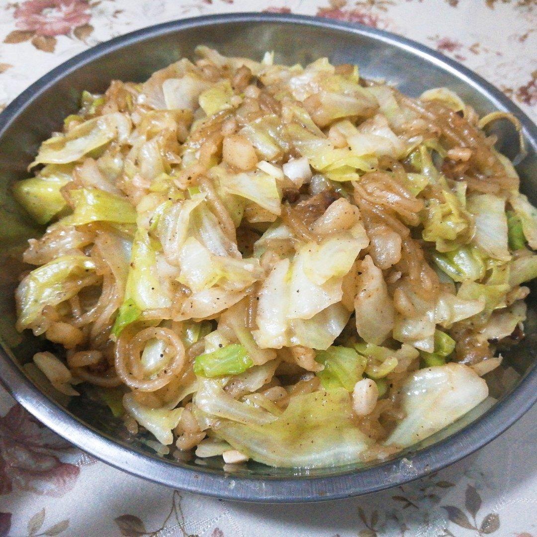 圆白菜炒粉条