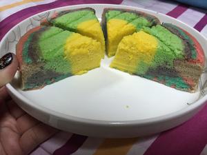 真正的彩虹蛋糕（非慕斯非奶油）的做法 步骤9