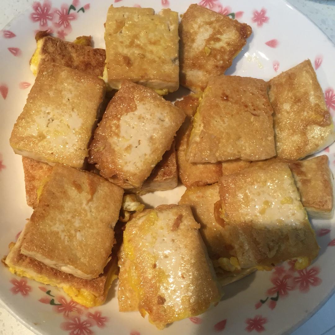 mandy轰做的鸡蛋煎豆腐