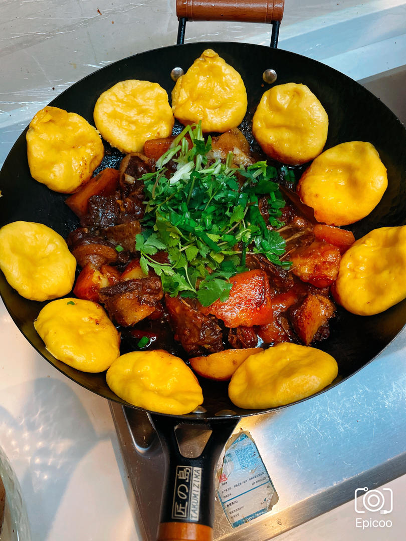 殇之姬做的正宗农家玉米贴饼子小时候的味道