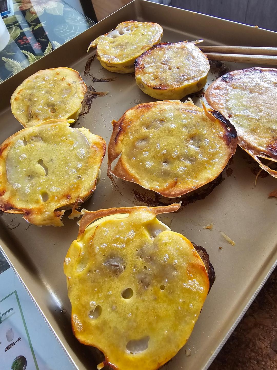 无油炸藕盒❗️低卡炸莲夹🌟空气炸锅