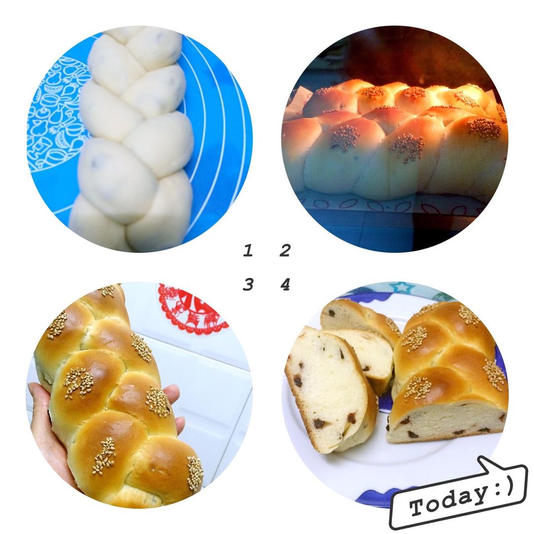 蔓越莓辫子面包