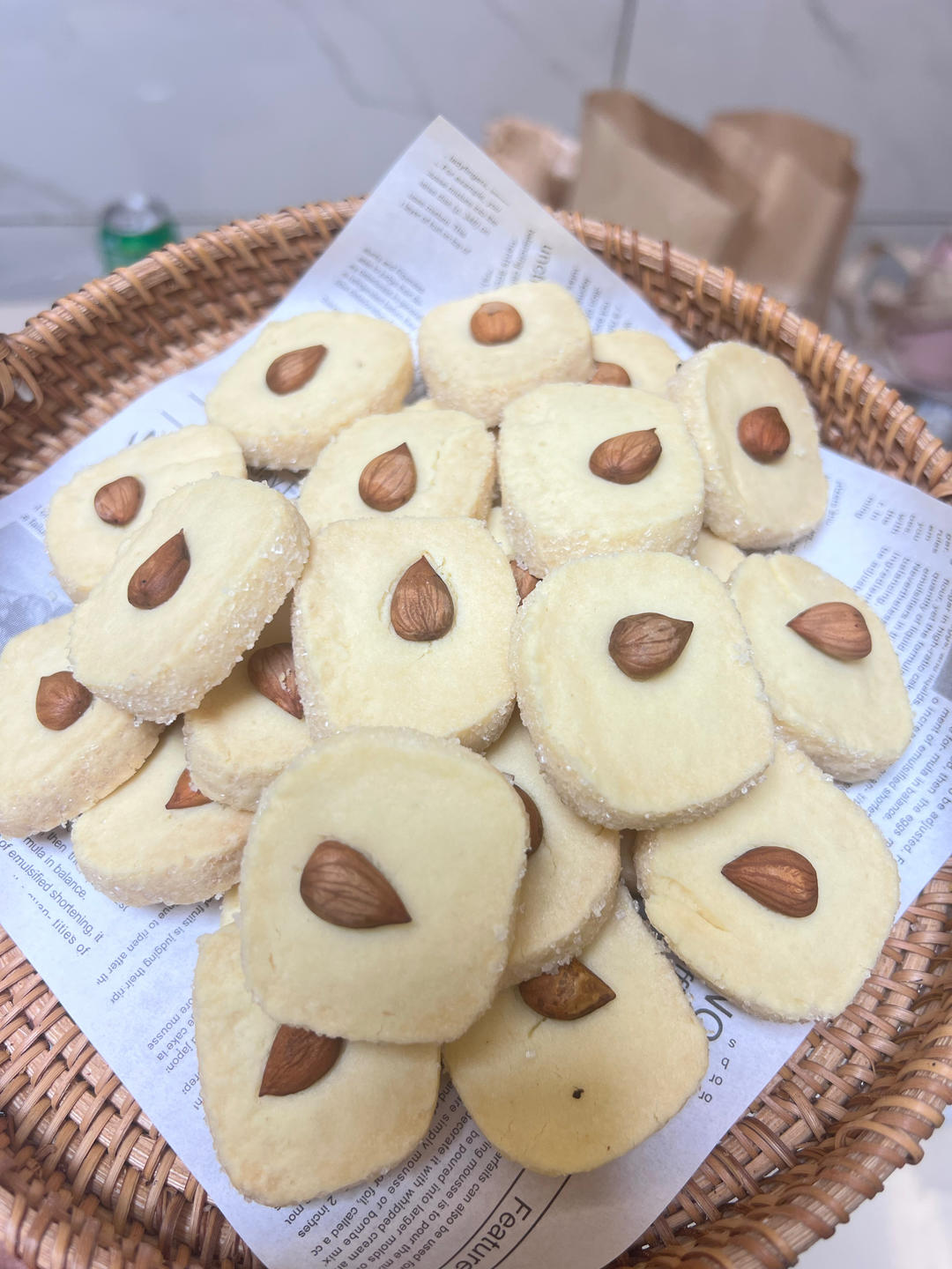 酥脆香甜‼️吃一次就爱上的网红莎布蕾杏仁曲奇