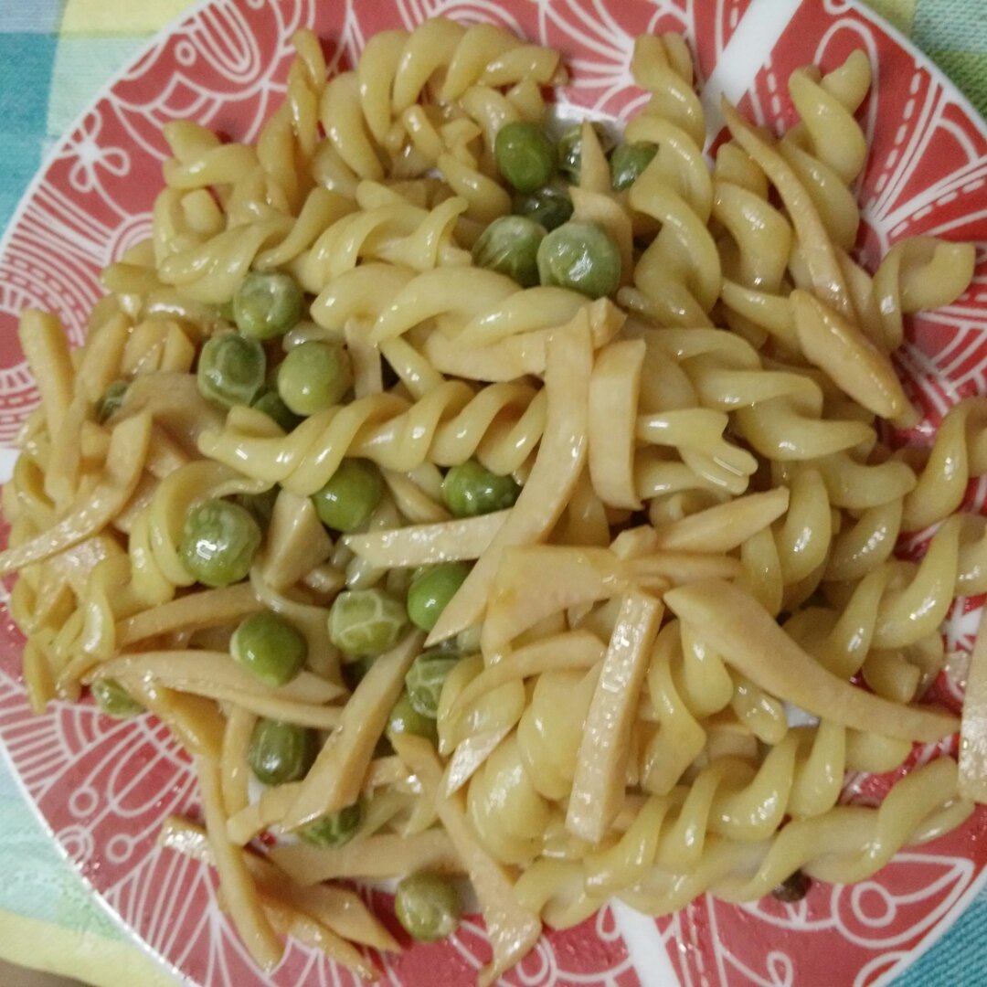 毛豆火腿螺旋意面
