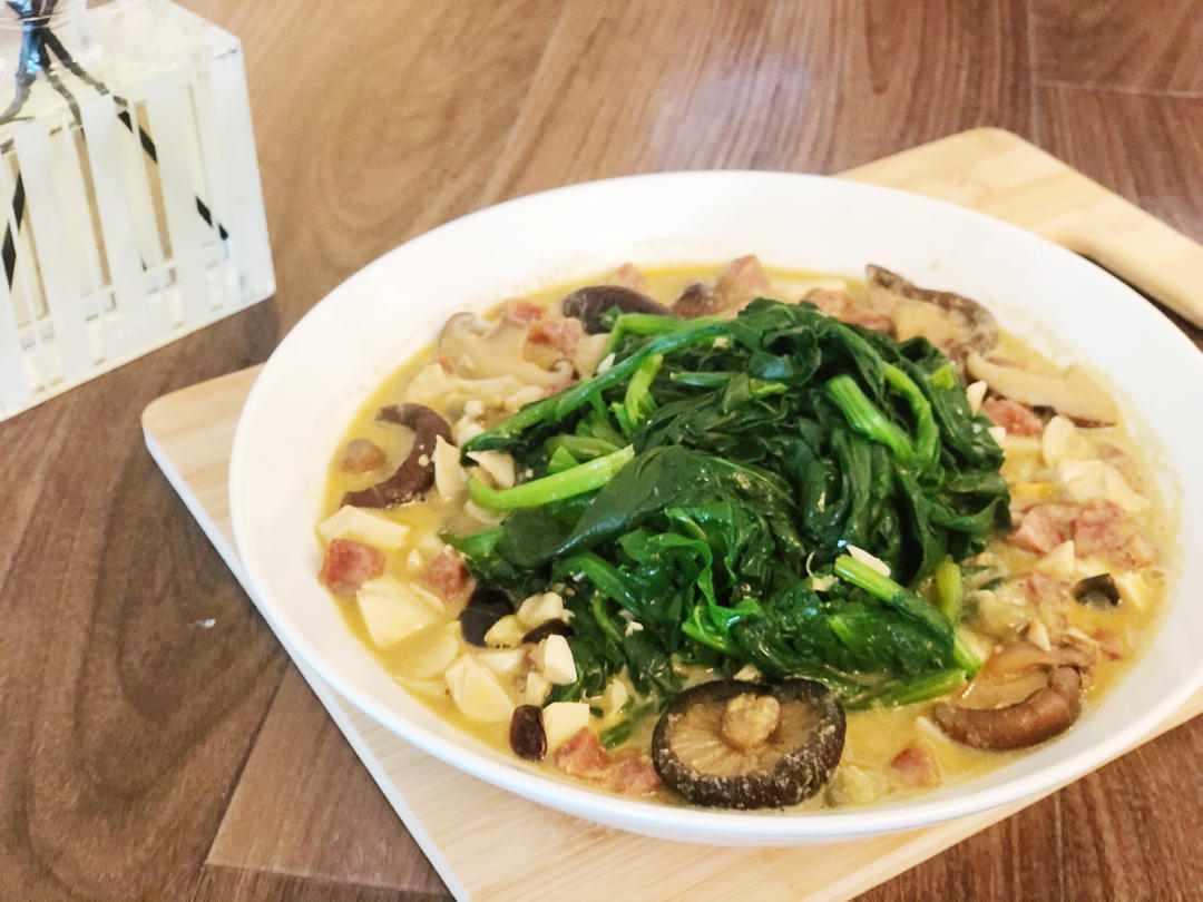 『涵食记』料超足的 上汤菠菜