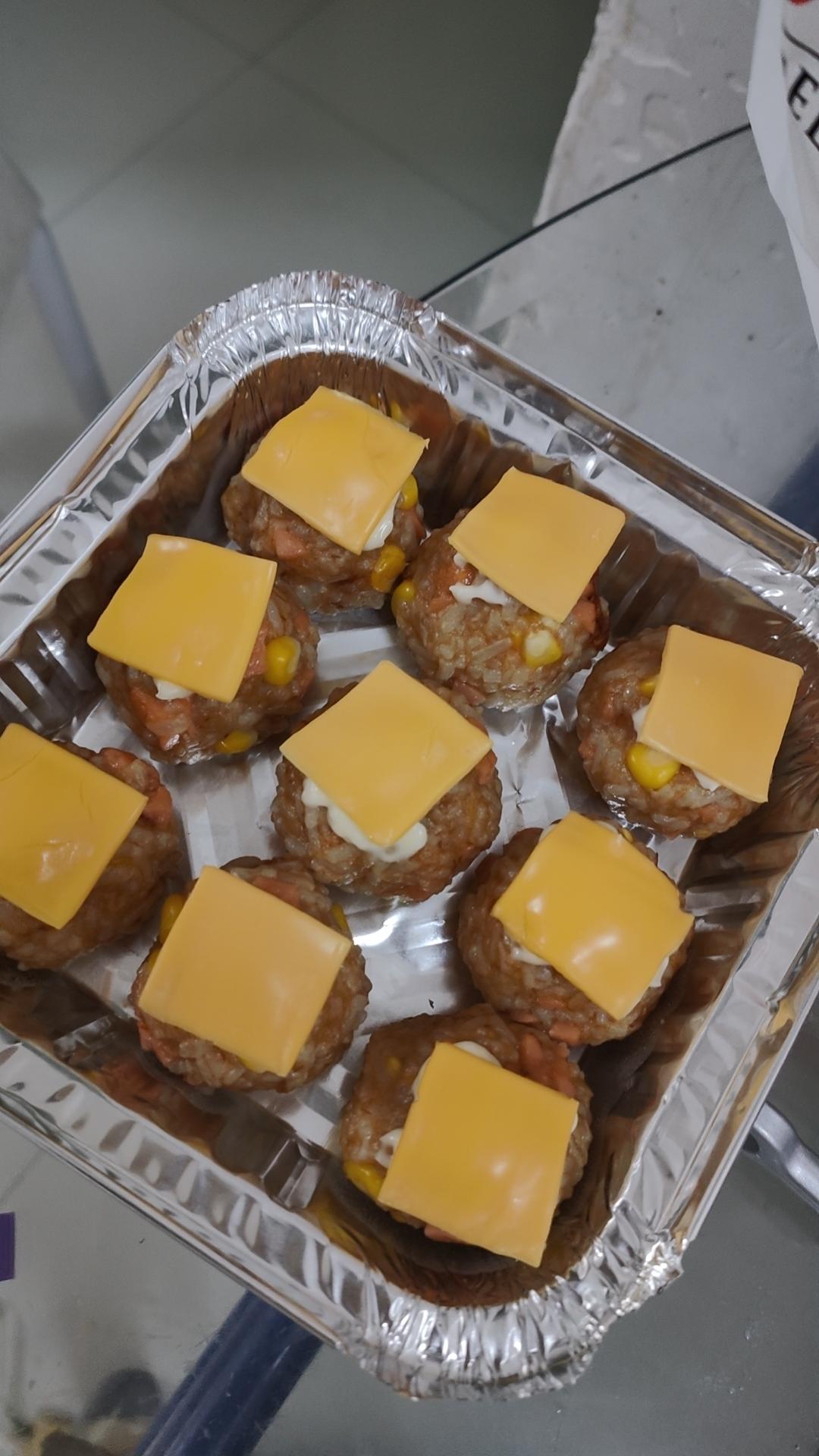 孩子们超喜欢的芝士烤饭团（空气炸锅版）