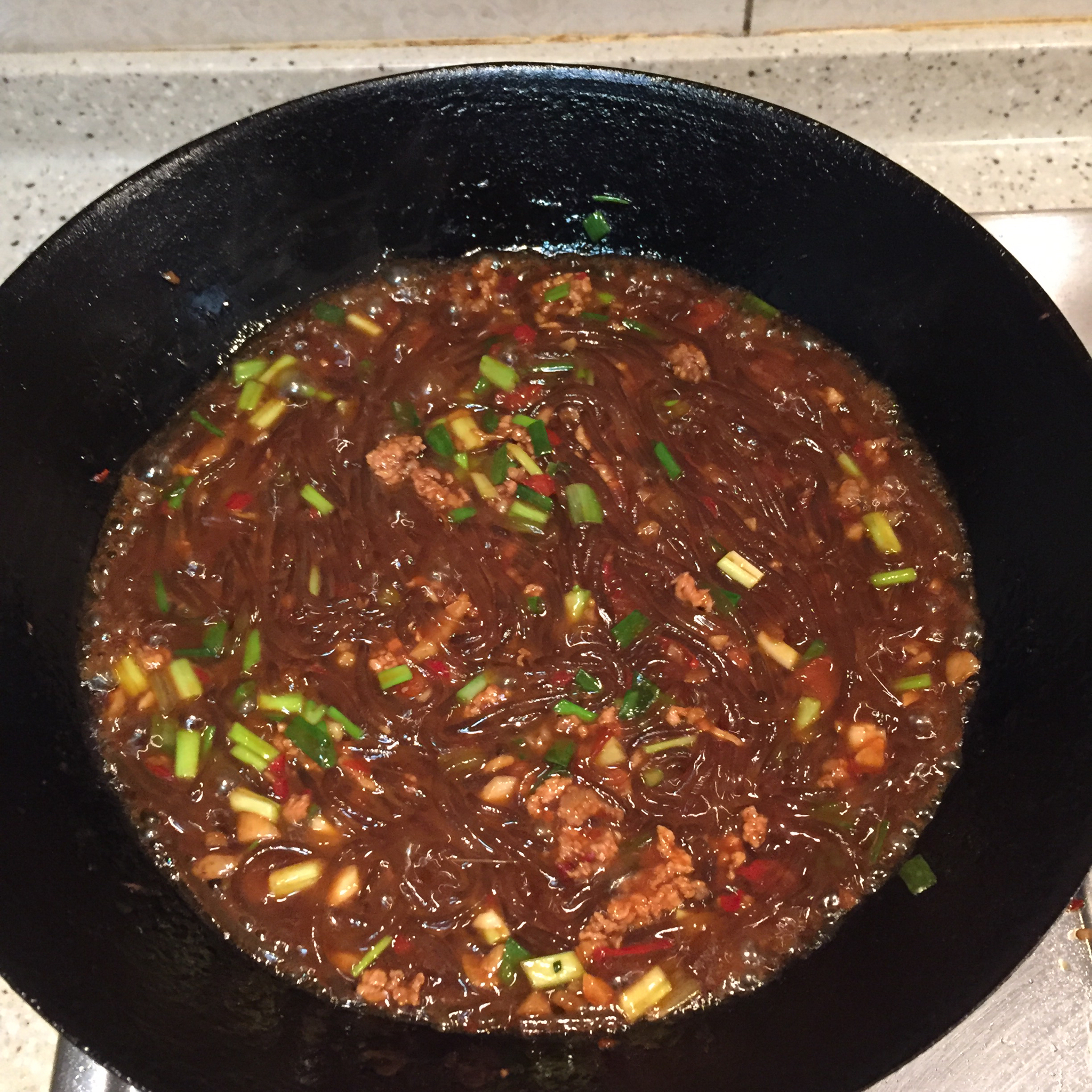 肉末粉丝煲