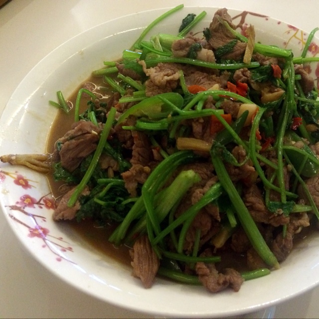 羊肉爆香菜