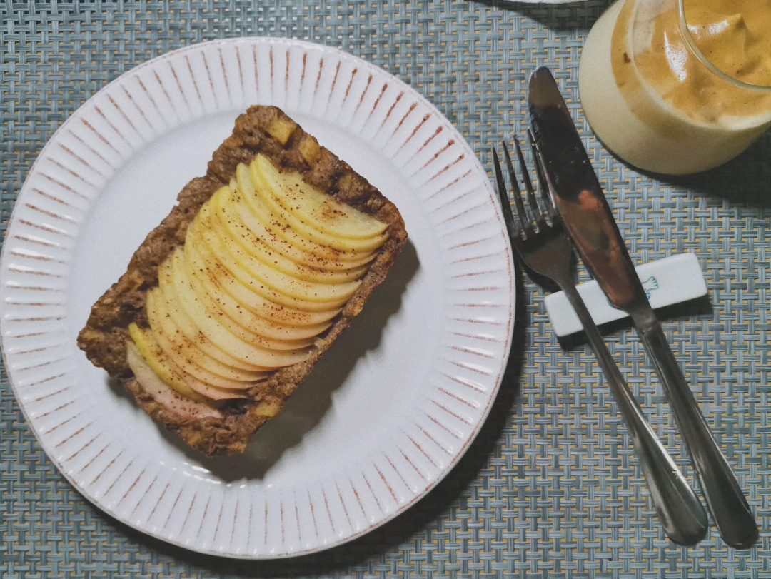 微波炉红糖肉桂苹果粗粮蛋糕【无油低卡低脂】的做法