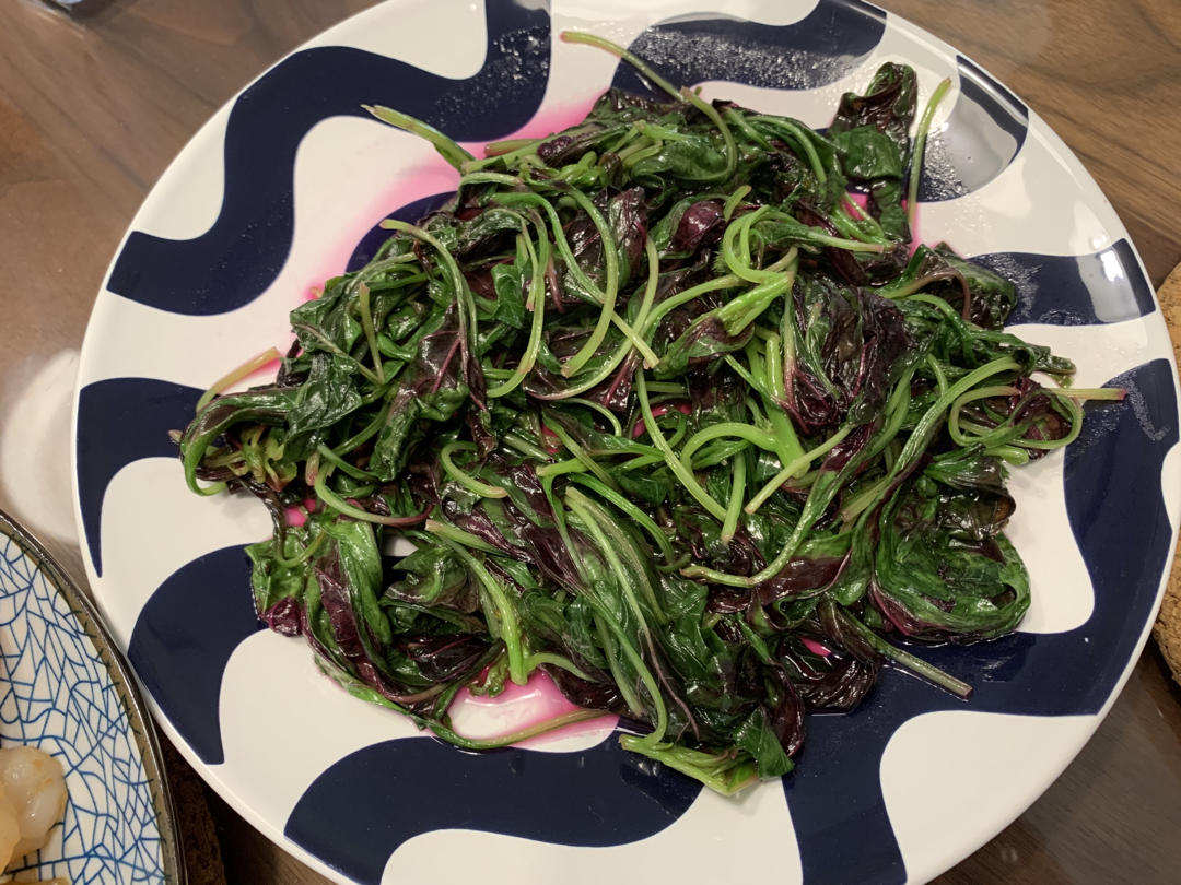 清炒红苋菜（简单菜也有窍门，一看就明白）