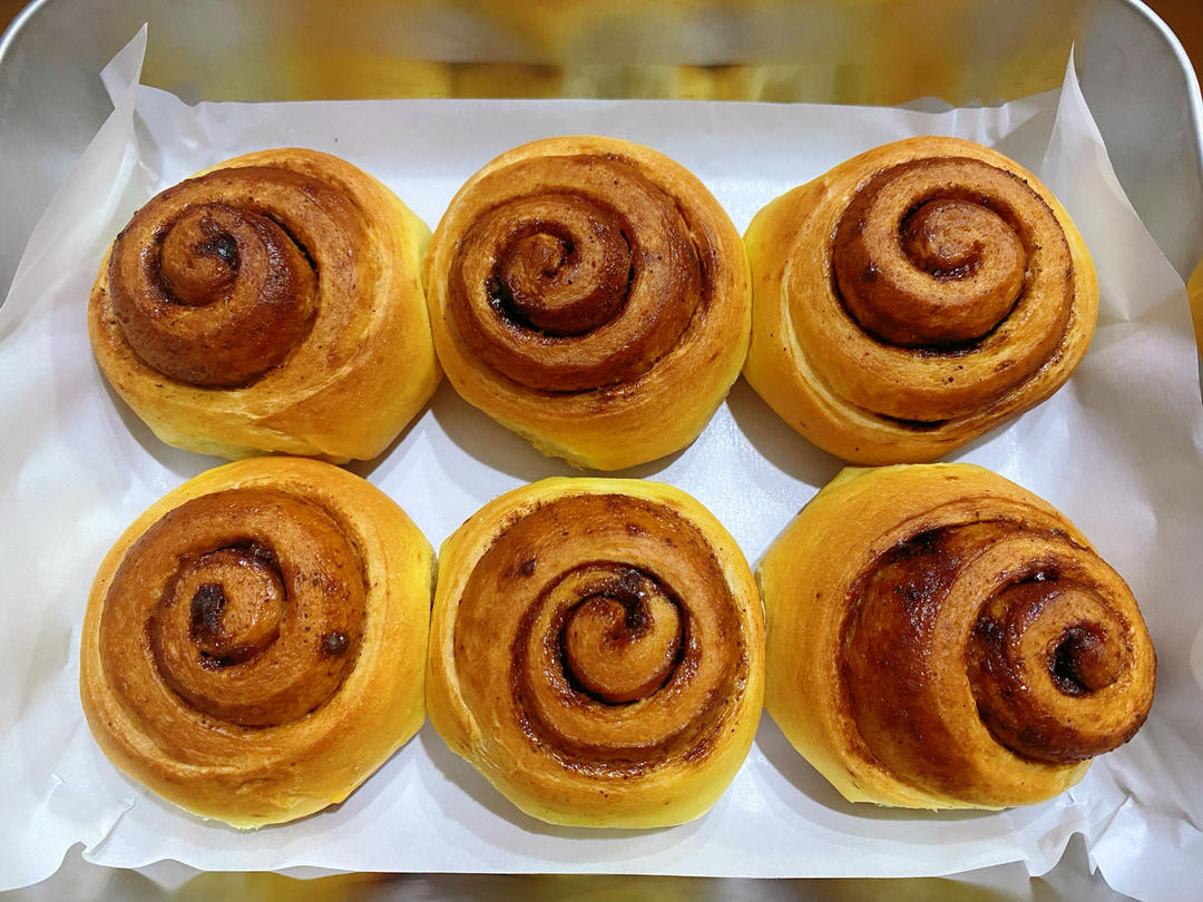 最正宗的美式肉桂卷（不用出膜）