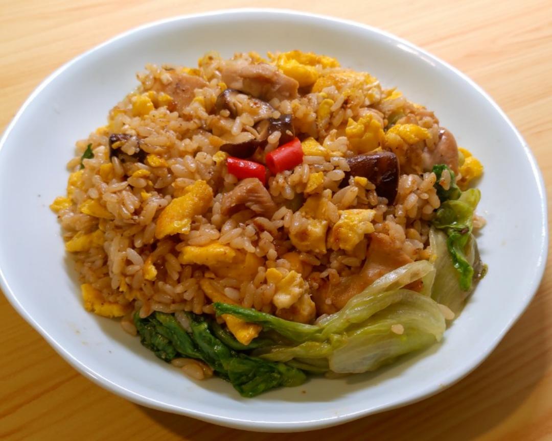 为什么这么好吃的香菇鸡肉蛋炒饭