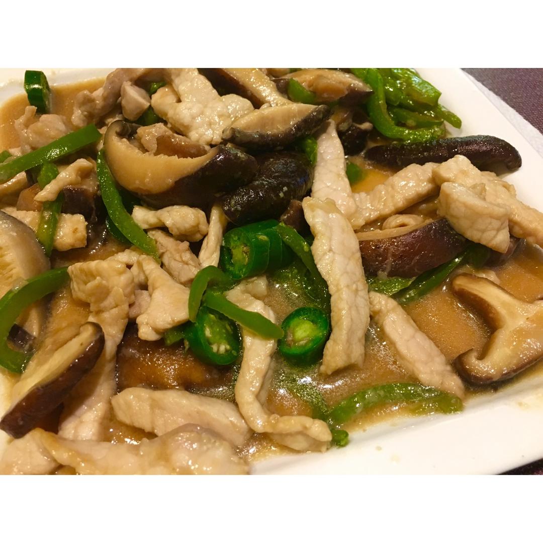 香菇炒肉，超级下饭哦