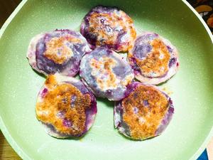 【饺子皮版紫薯饼】外酥内软，满口香甜味的做法 步骤6