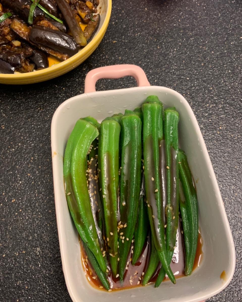 凉拌秋葵