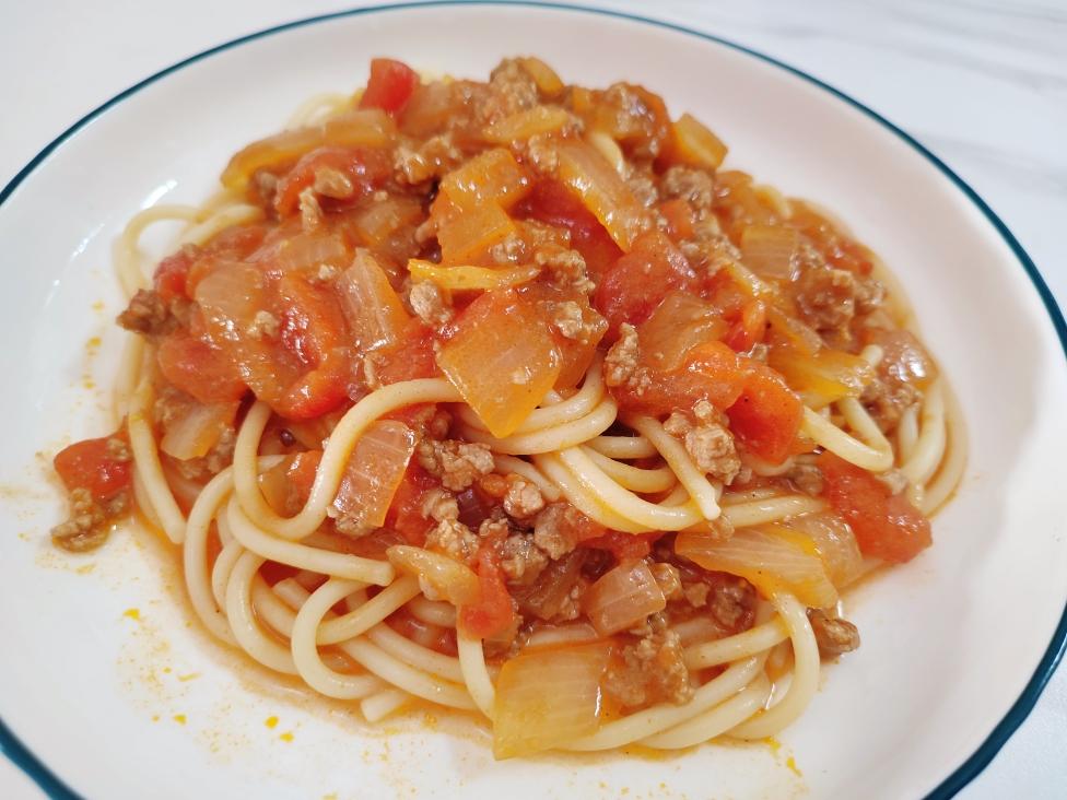 （完胜必胜客的）番茄肉酱意大利面～