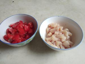 茄子玉米鸡脯肉减肥菜的做法 步骤1