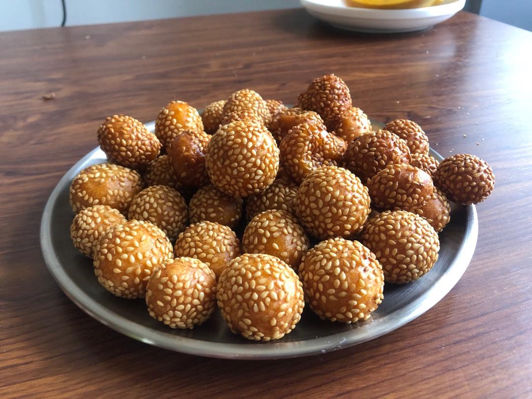 “南瓜芝麻球”聚餐必做小点心