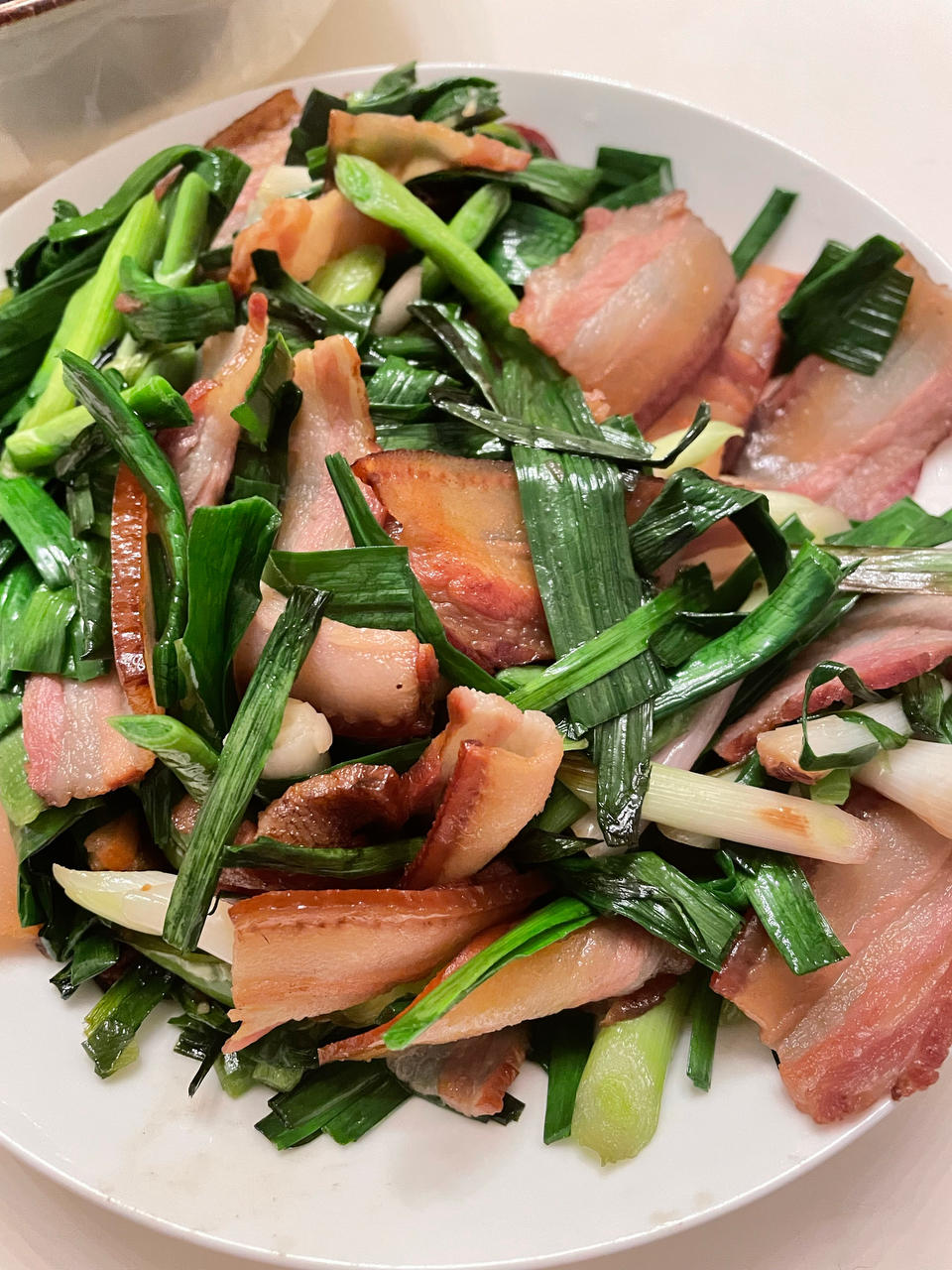 蒜苗炒腊肉