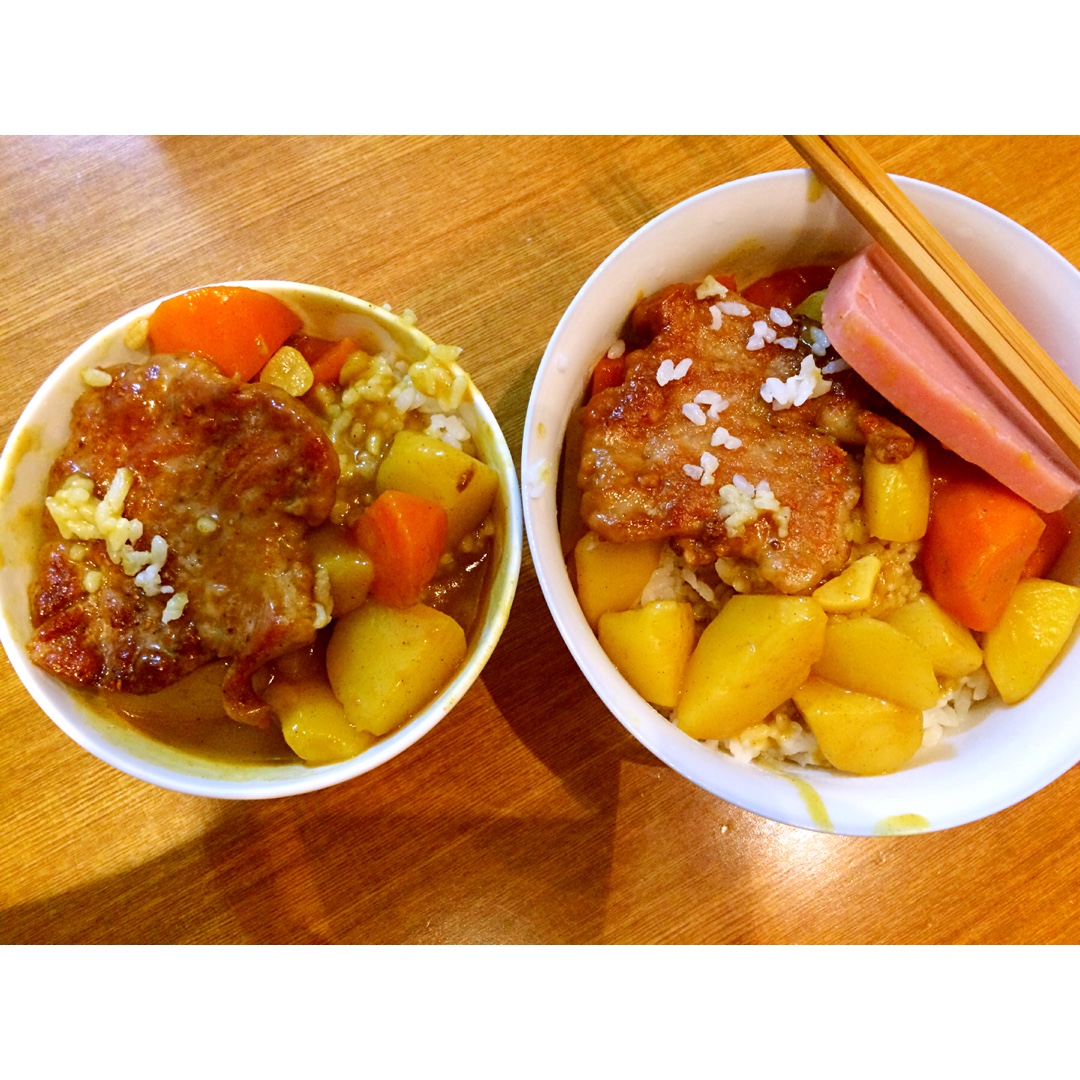 自制咖喱猪排饭