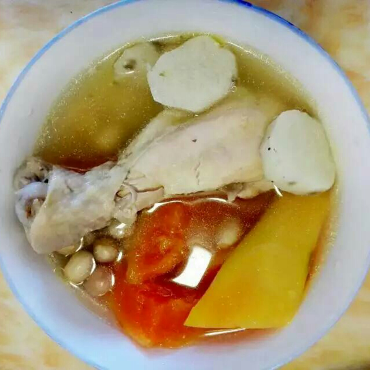 木瓜山药鸡汤