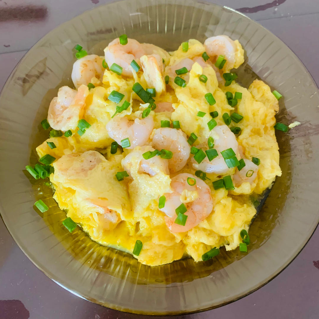 虾仁无需蛋清淀粉上浆也爽口及蛋超嫩的滑蛋虾仁