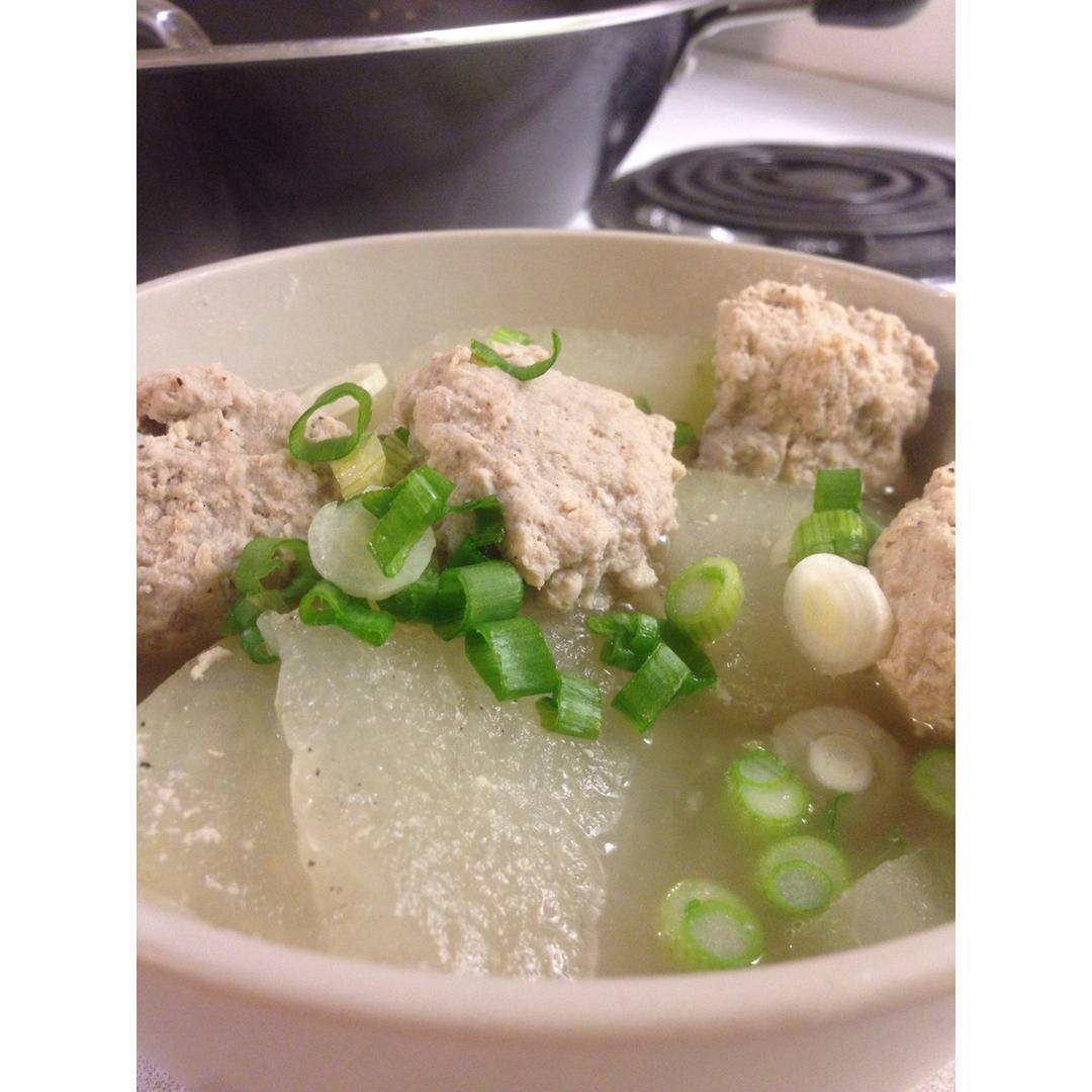 冬瓜汆丸子汤