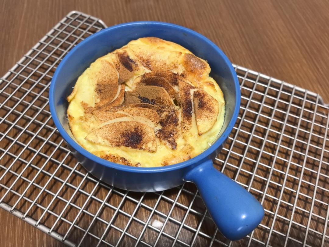 低卡肉桂苹果荷兰松饼🥞网红brunch