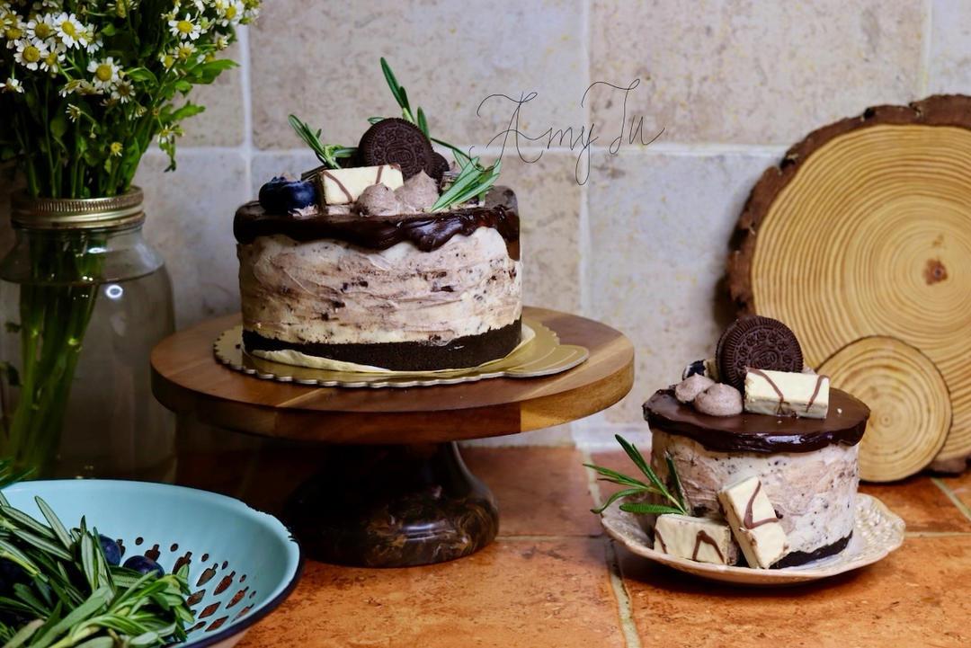 【奥利奥冻芝士蛋糕】拯救新手的免烤美味甜点