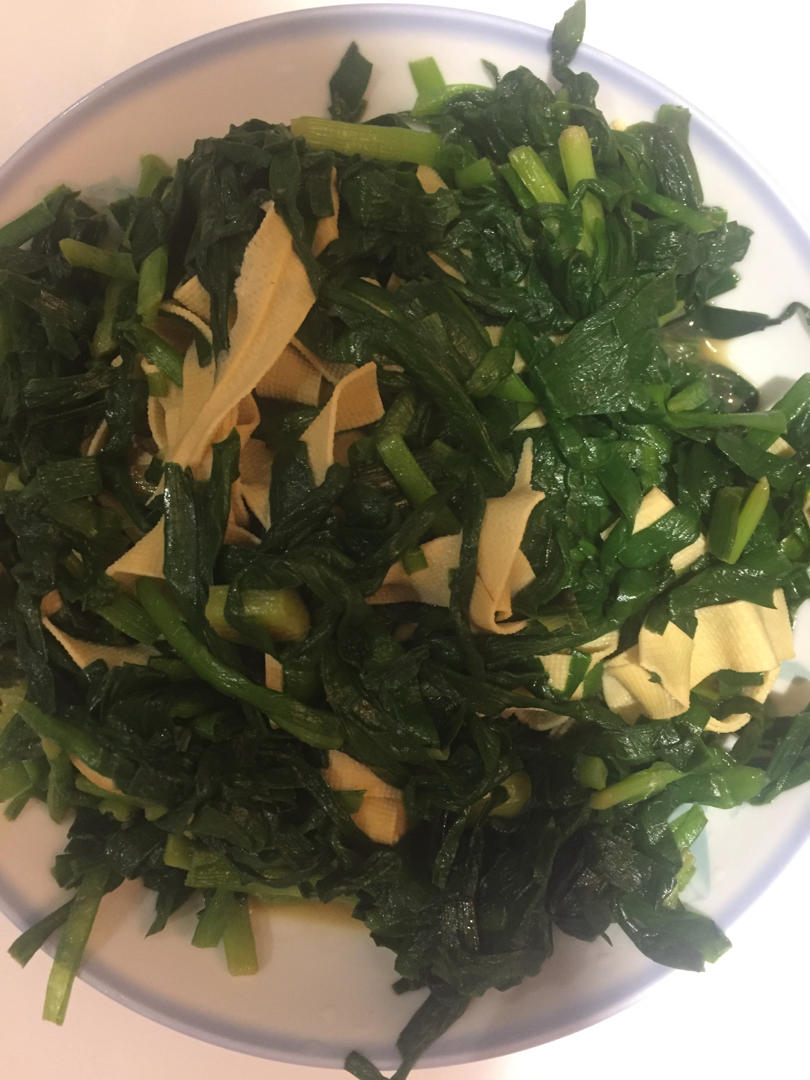 韭菜炒千张豆腐（干丝）