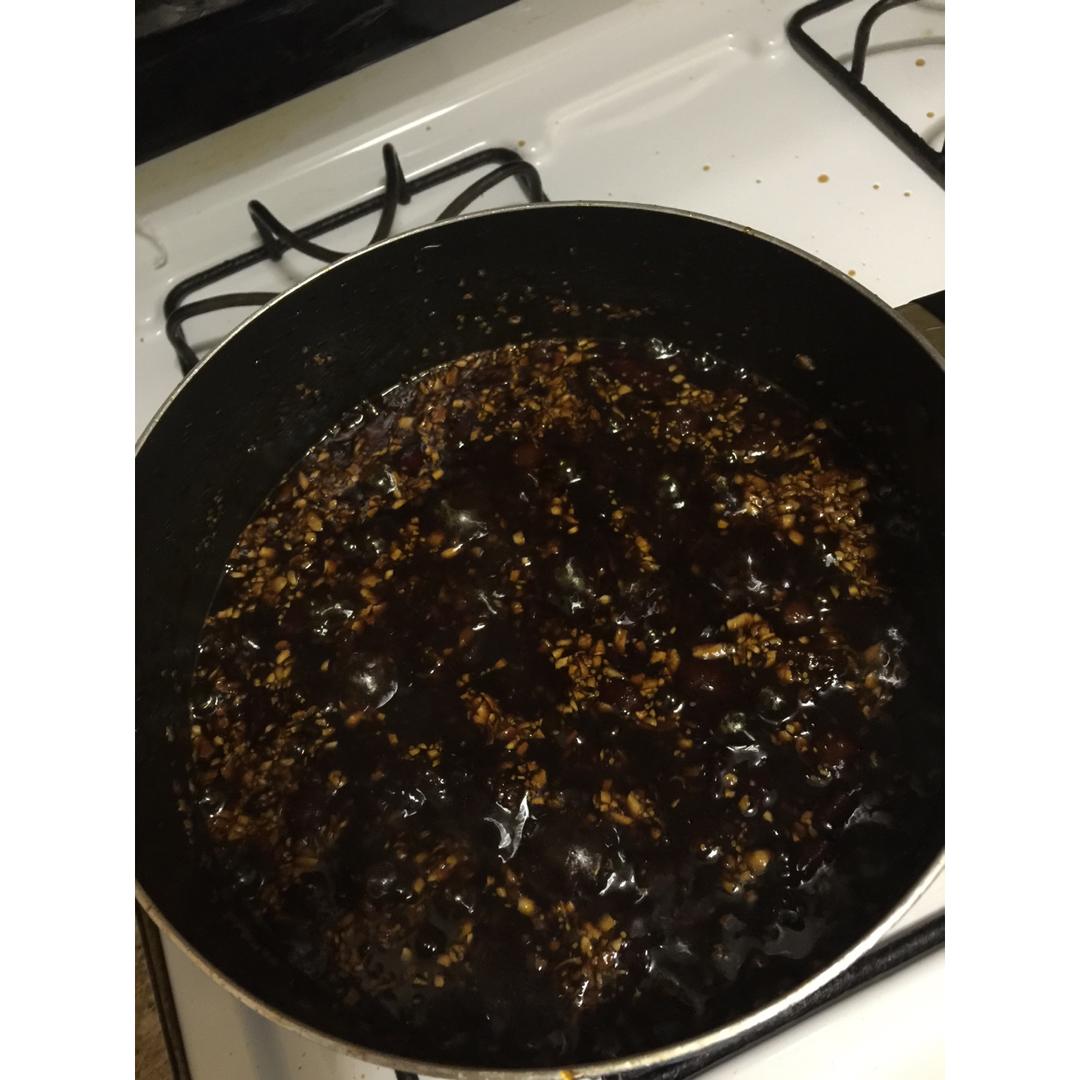 黑糖红枣枸杞姜母茶酱