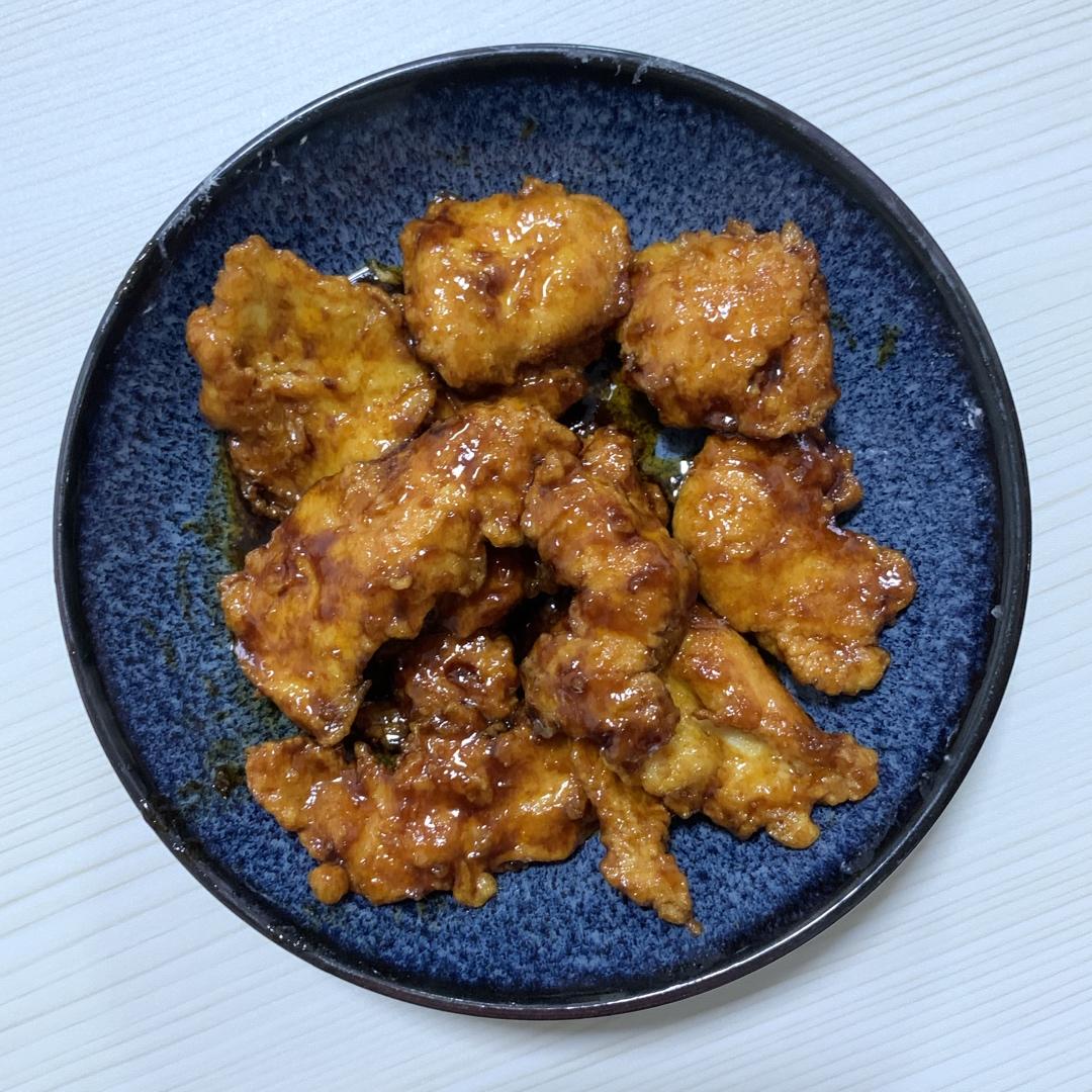 酸甜可口的糖醋里脊(鸡胸肉版)