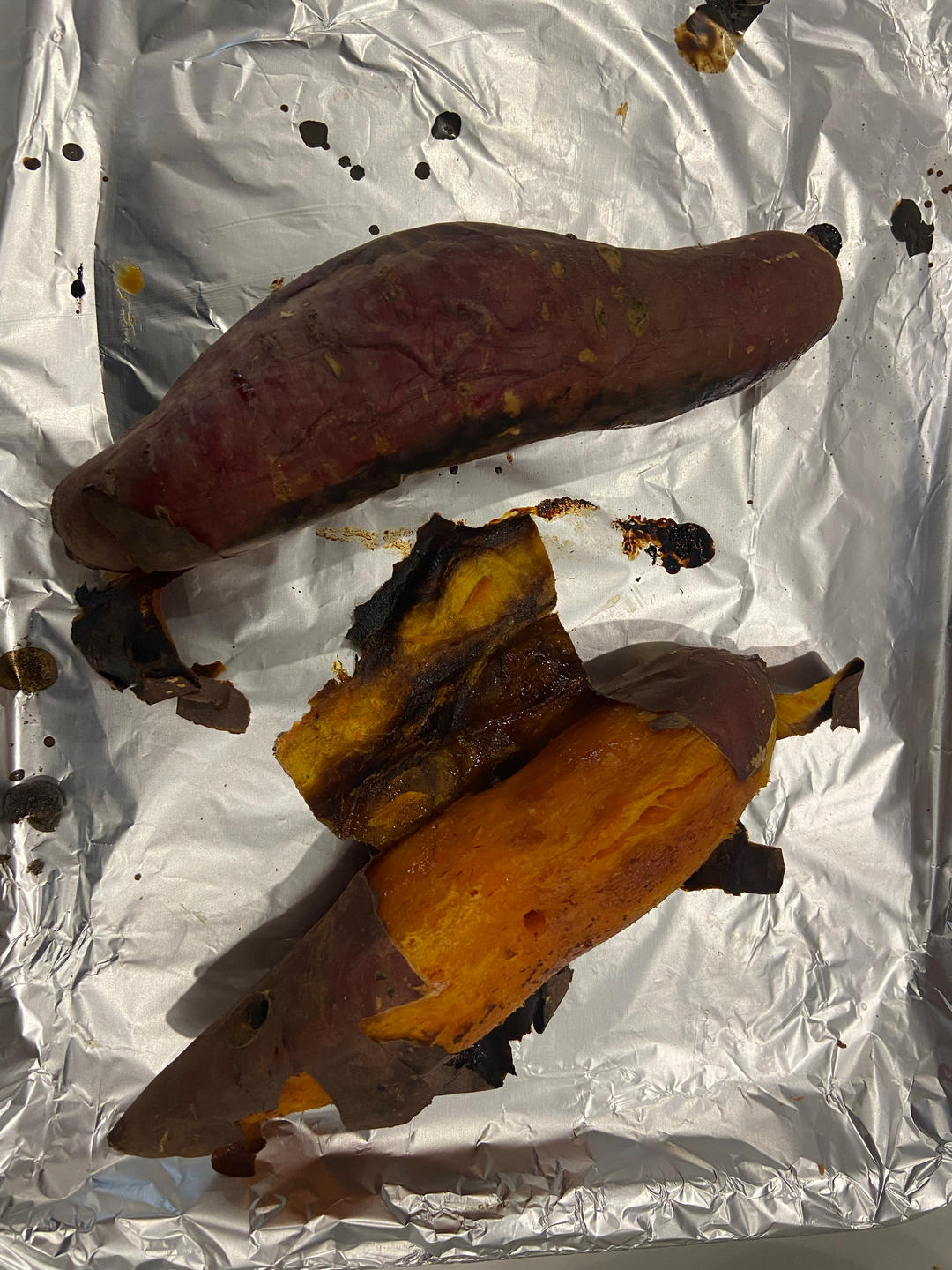 【烤箱版烤红薯】