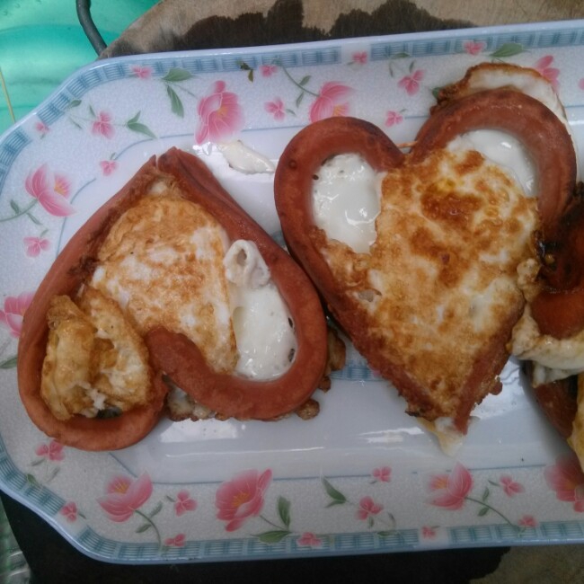 心形煎鸡蛋