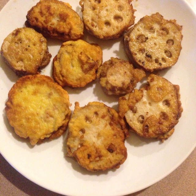 批发轰炸机的大橘子做的香煎藕盒