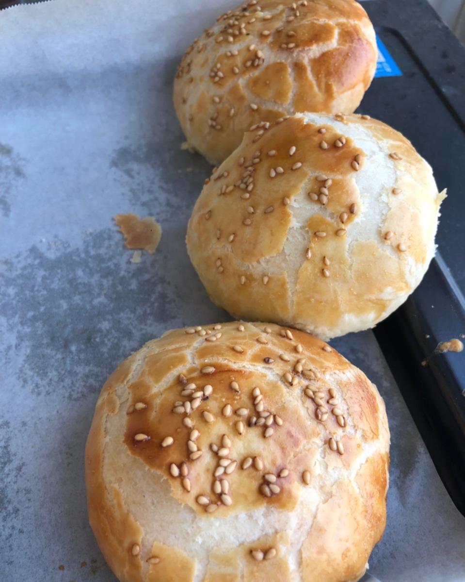 平底锅版红豆酥饼