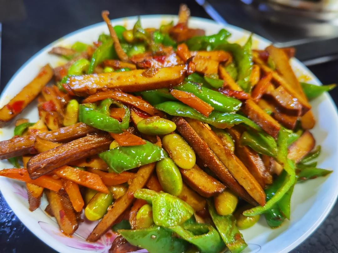 青椒豆腐干