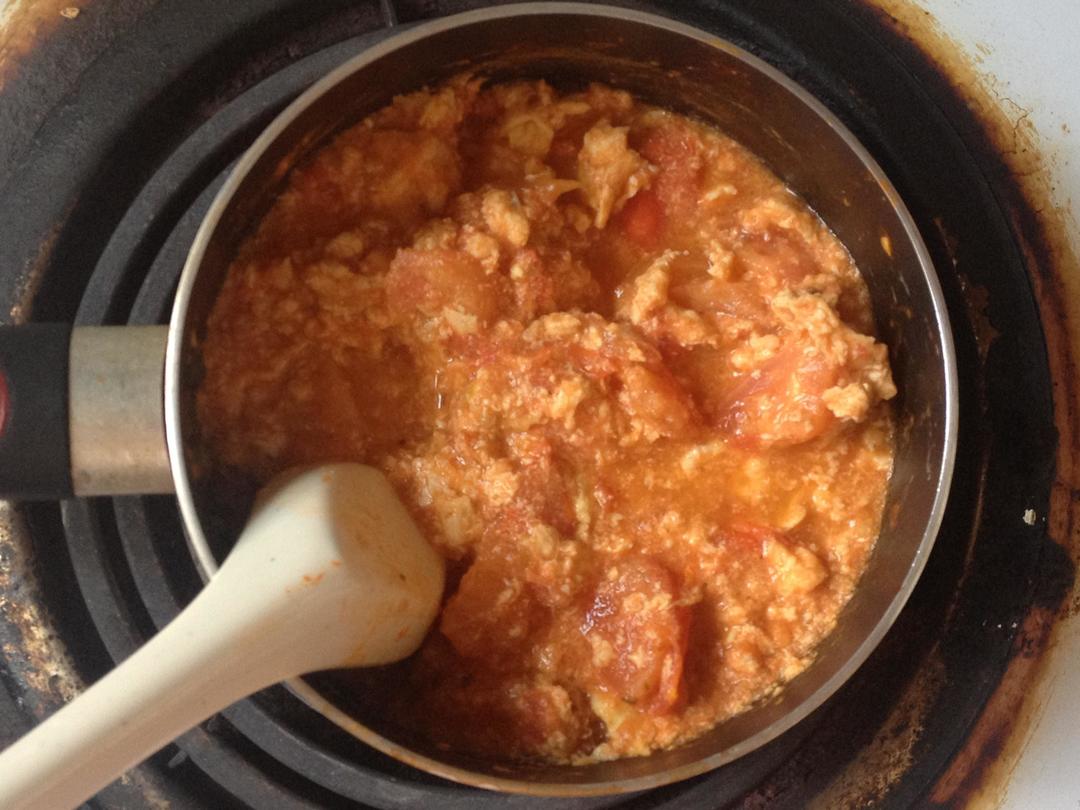 小奶锅做番茄炒蛋的做法