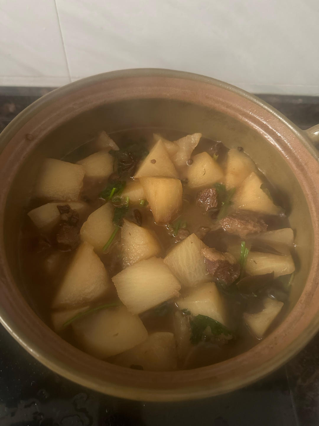 萝卜焖牛腩 （好吃得可以摆摊了）
