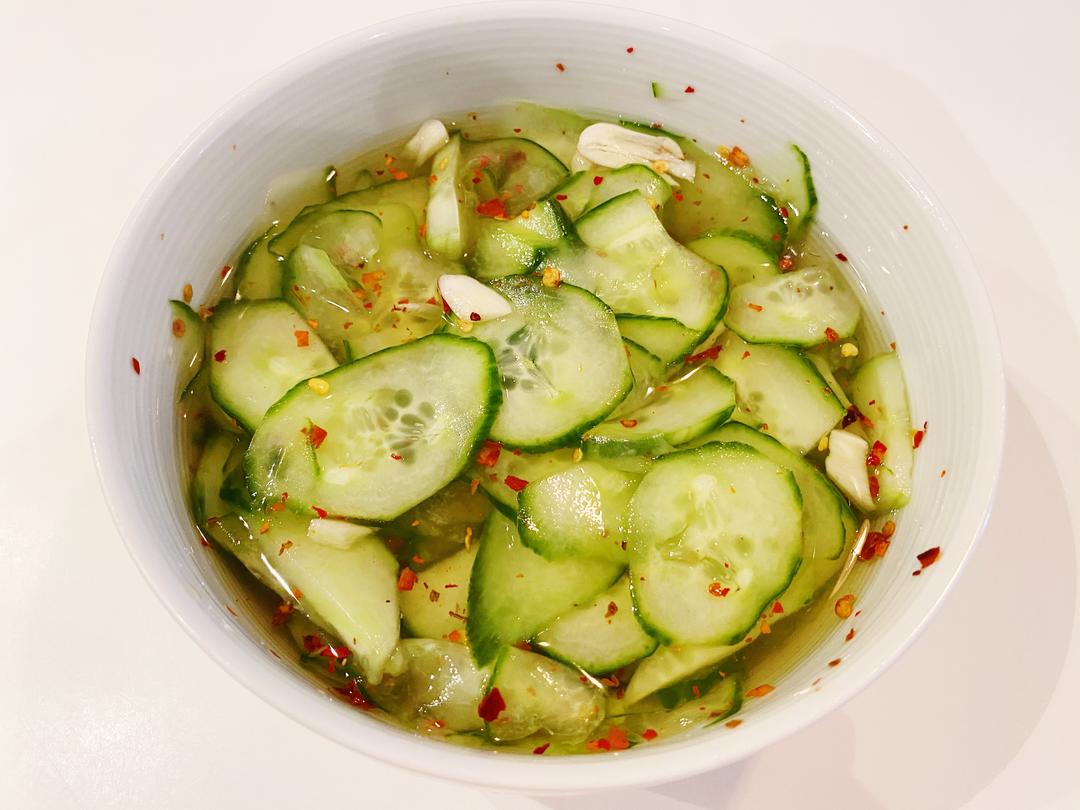 小吃|校门口的醋腌黄瓜的做法