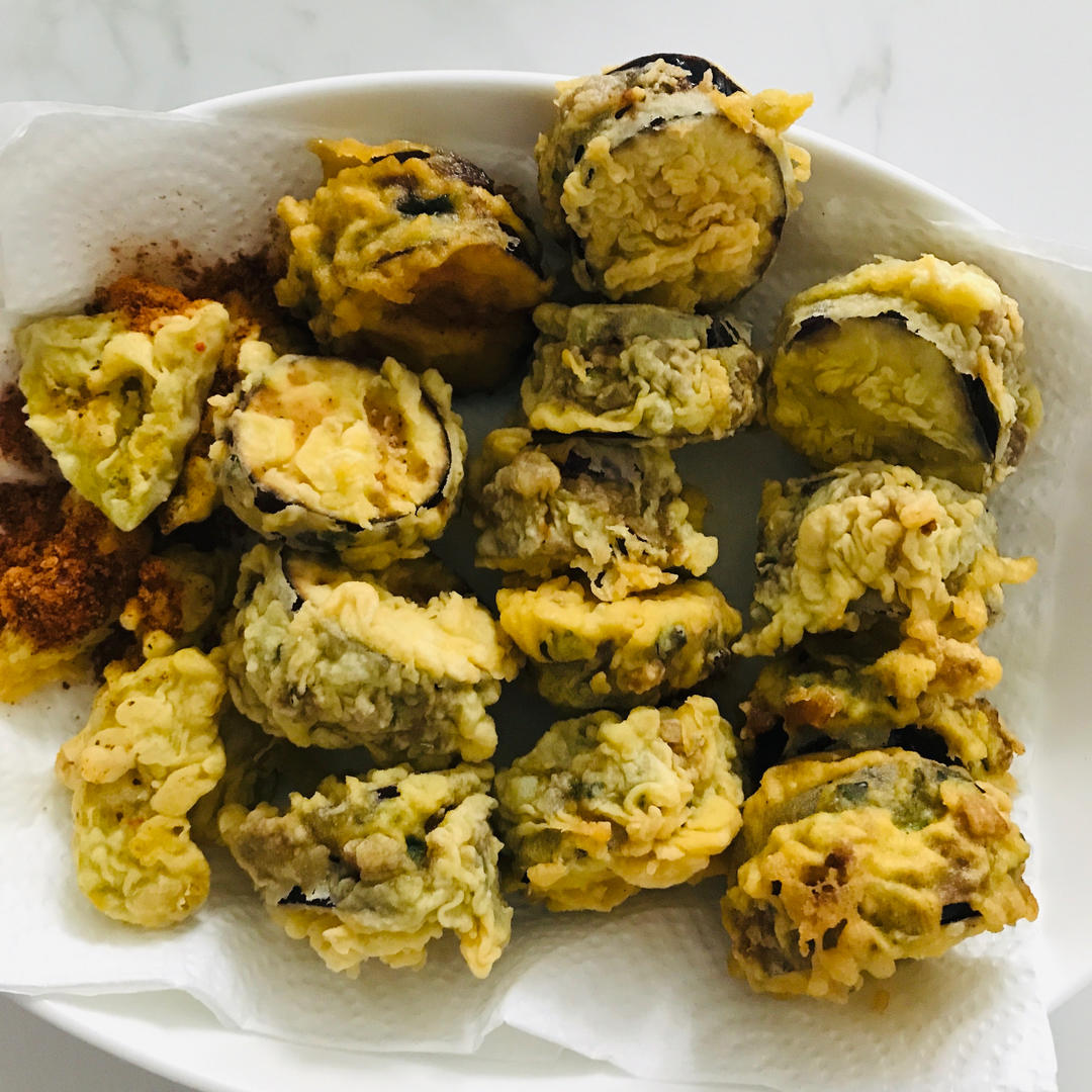 酥炸茄盒￨外酥里嫩