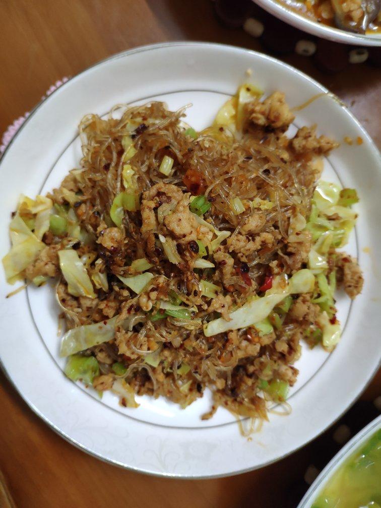 肉末炒粉丝