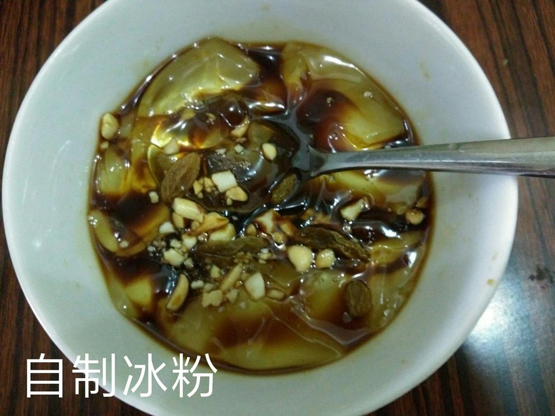 红糖桂花冰粉