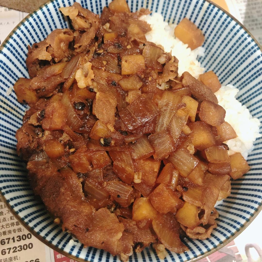 好吃的黑椒肥牛饭